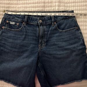 American Eagle Outfitters Dark Blue Denim Jean Shorts